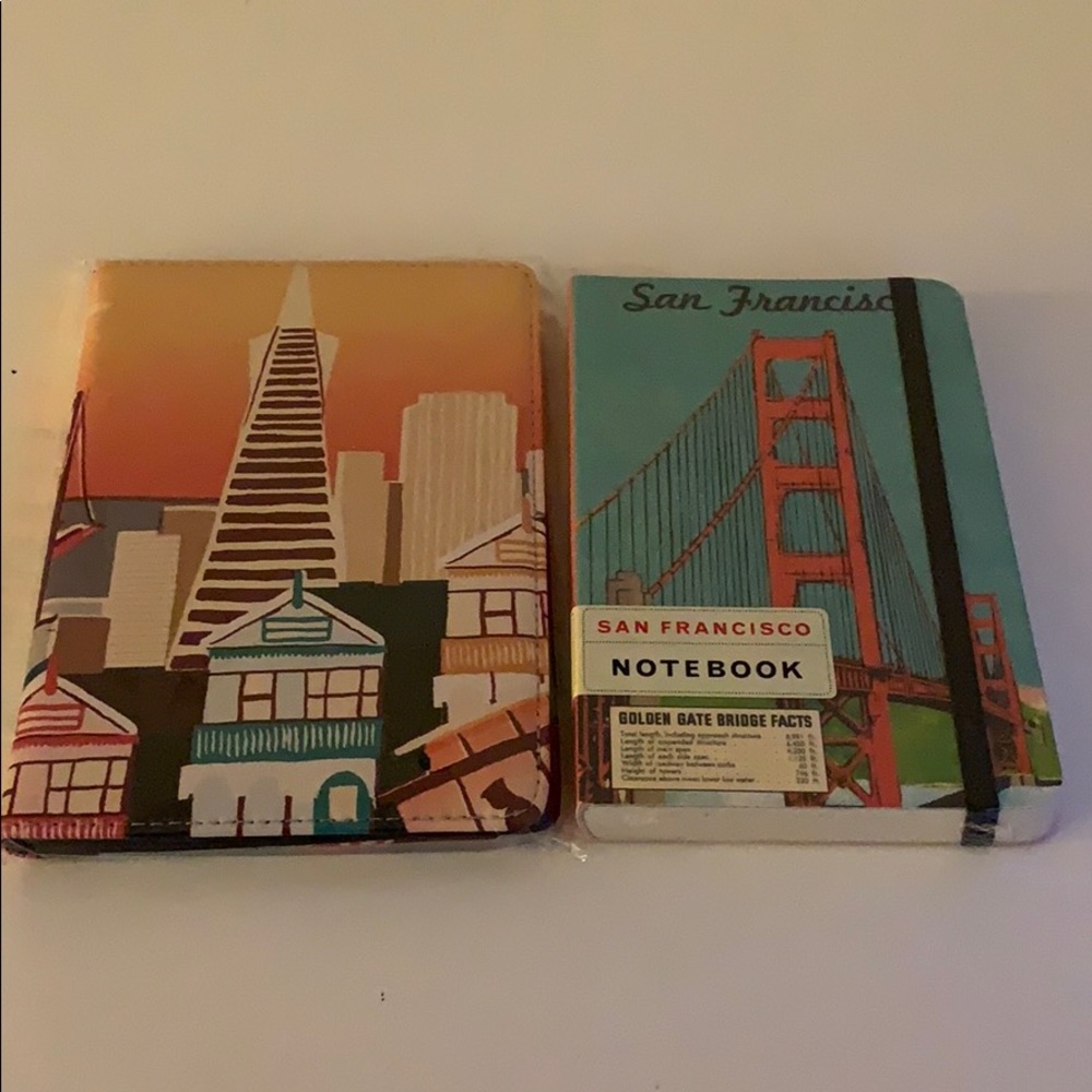 Passport case and travel notebook combo